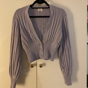 Aritzia Wilfred Plunge Front Cardigan